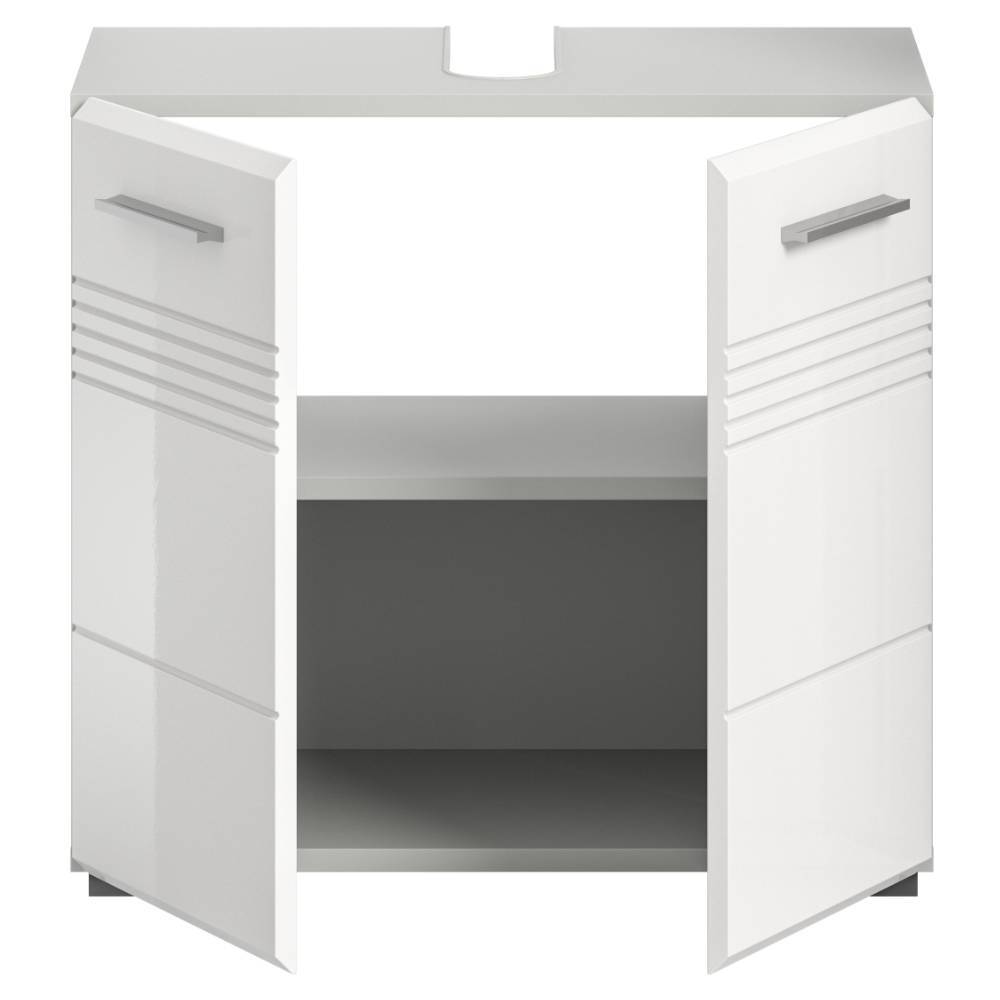 Waschbeckenschrank in Weiß - Queenlo