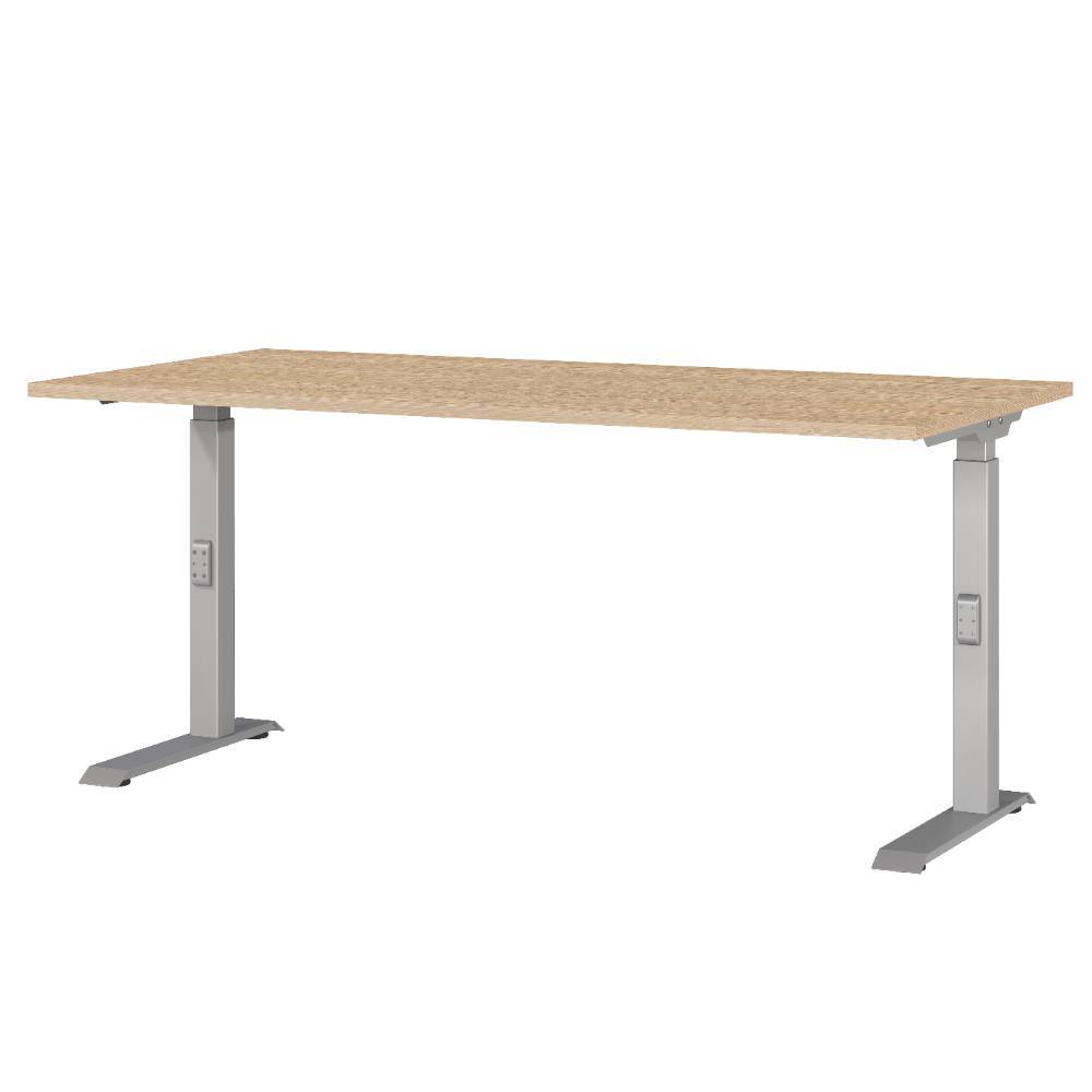 Höhenverstellbarer Bürotisch in Eiche Optik - Mirzamo
