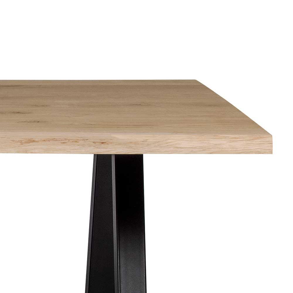 Tisch mit Naturkante Eichenplatte - Cadoc