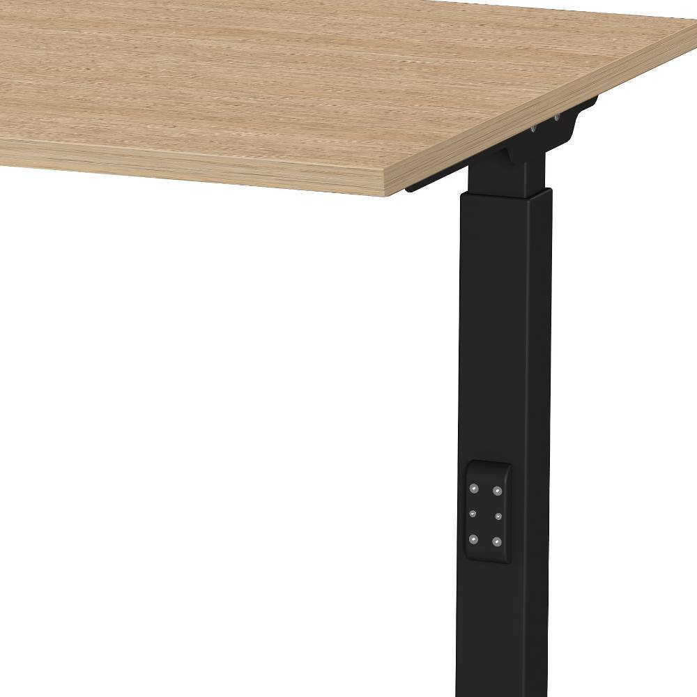 Höhenverstellbarer Officetisch in Eiche Optik - Mirzamo