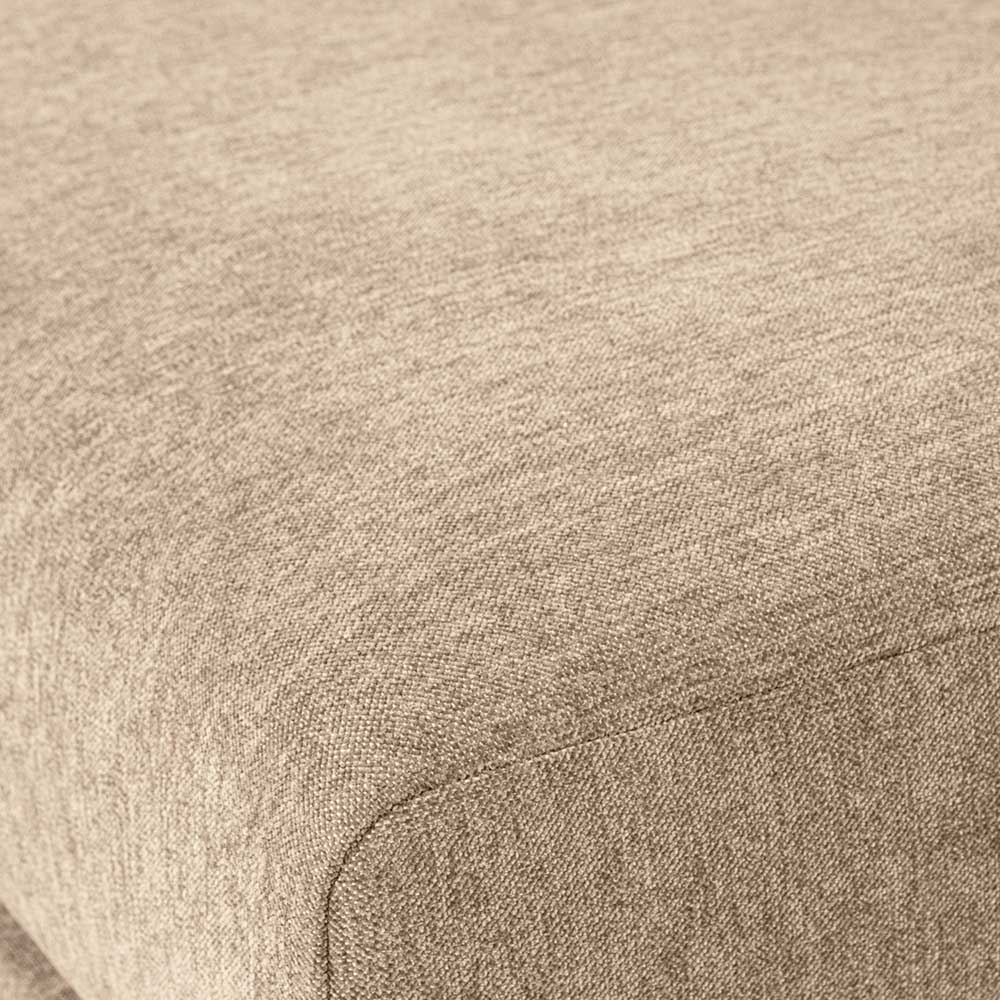 Hocker in Beigegrau mit Schwarz - Paola
