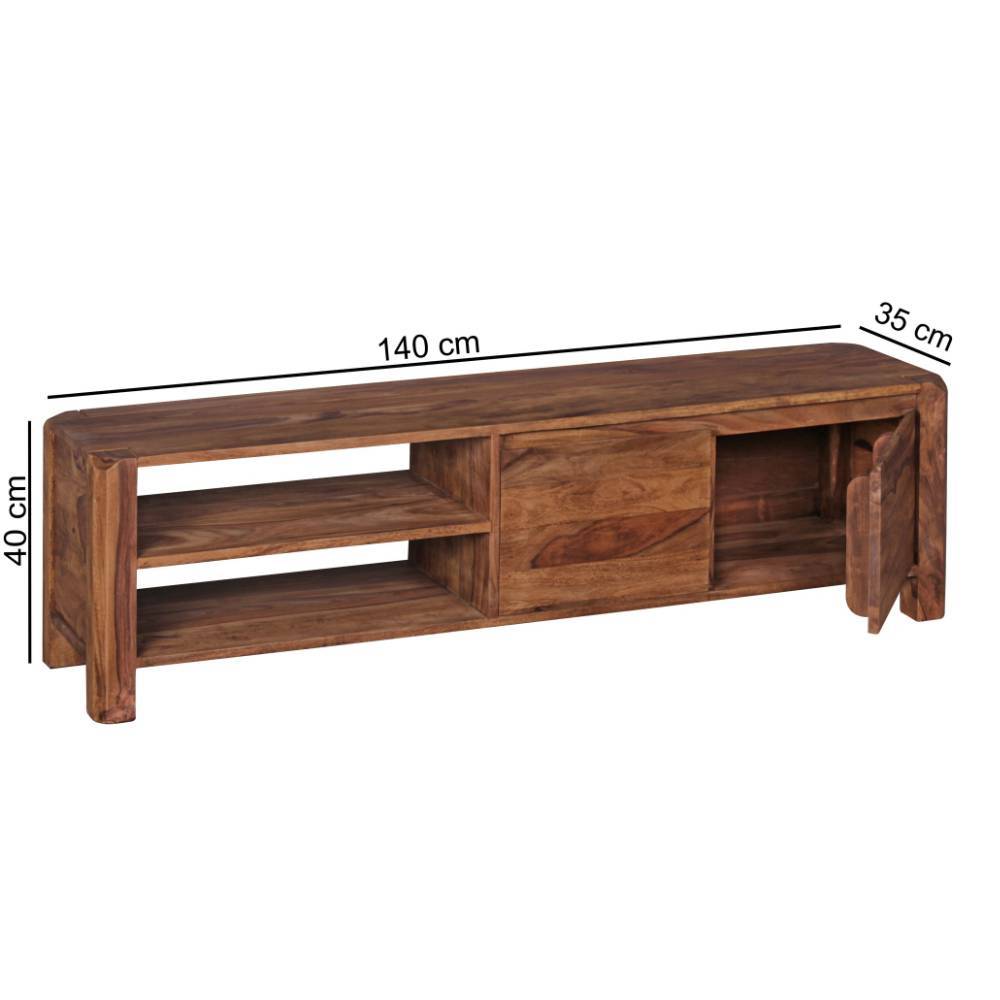 TV Lowboard aus Sheesham Massivholz - Ladoria
