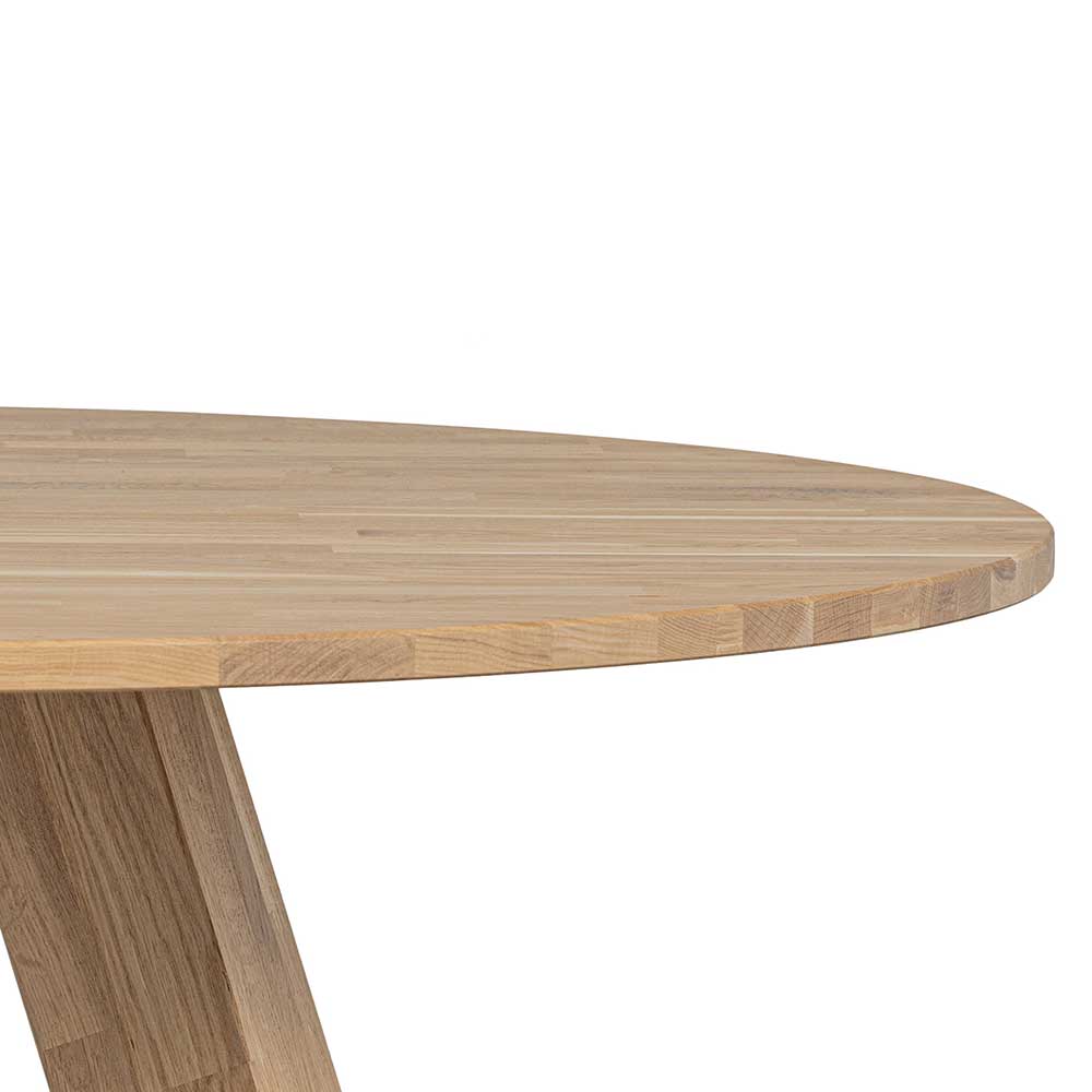 Runder Holztisch mit drei Tischbeinen - Syriana