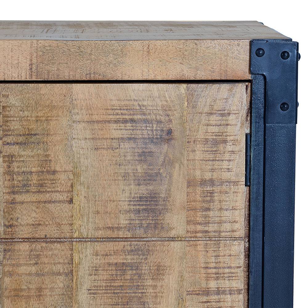 Industrial Sideboard aus Mangoholz mit Metall - Lakumara
