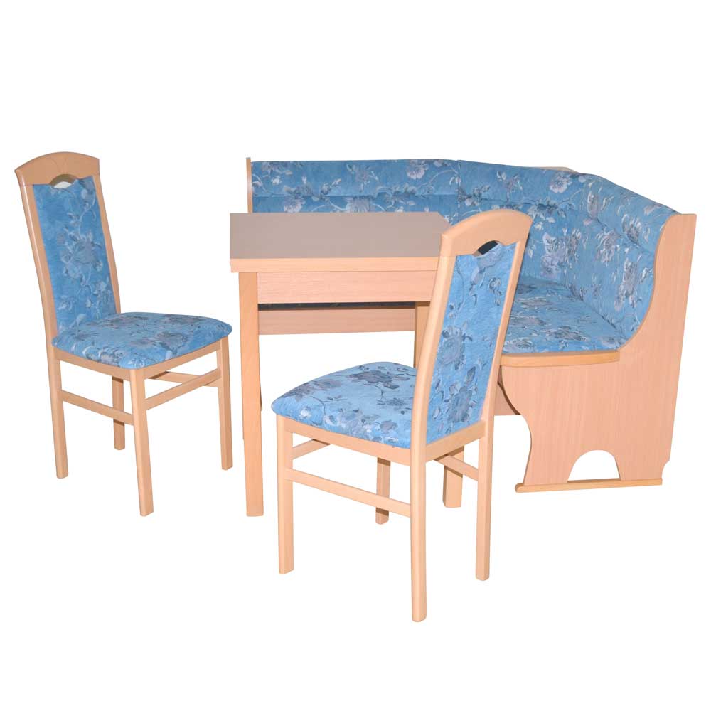 Eckbank Tischgruppe mit zwei Stühlen - Cierry (vierteilig)