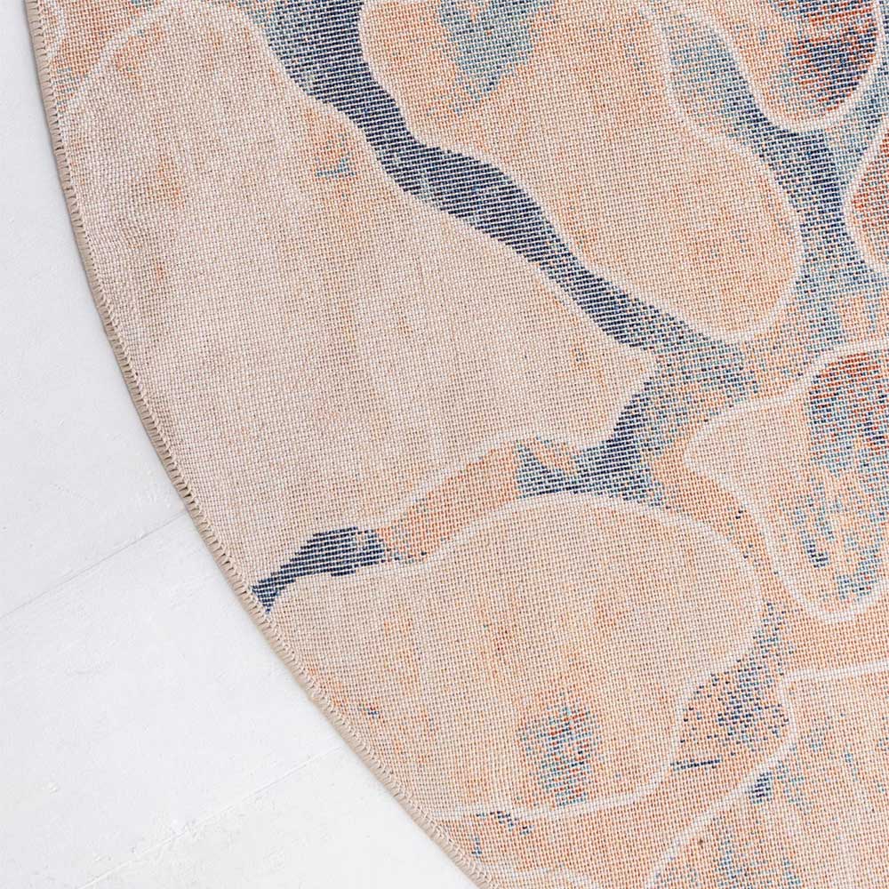 Abstrakt gemusterter Teppich mit 150cm Durchmesser - Nikolan