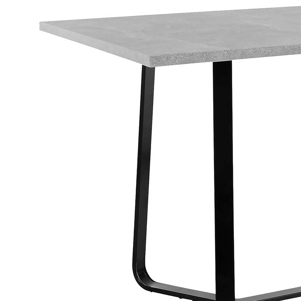 Esszimmertisch in heller Betonoptik - Crimeos