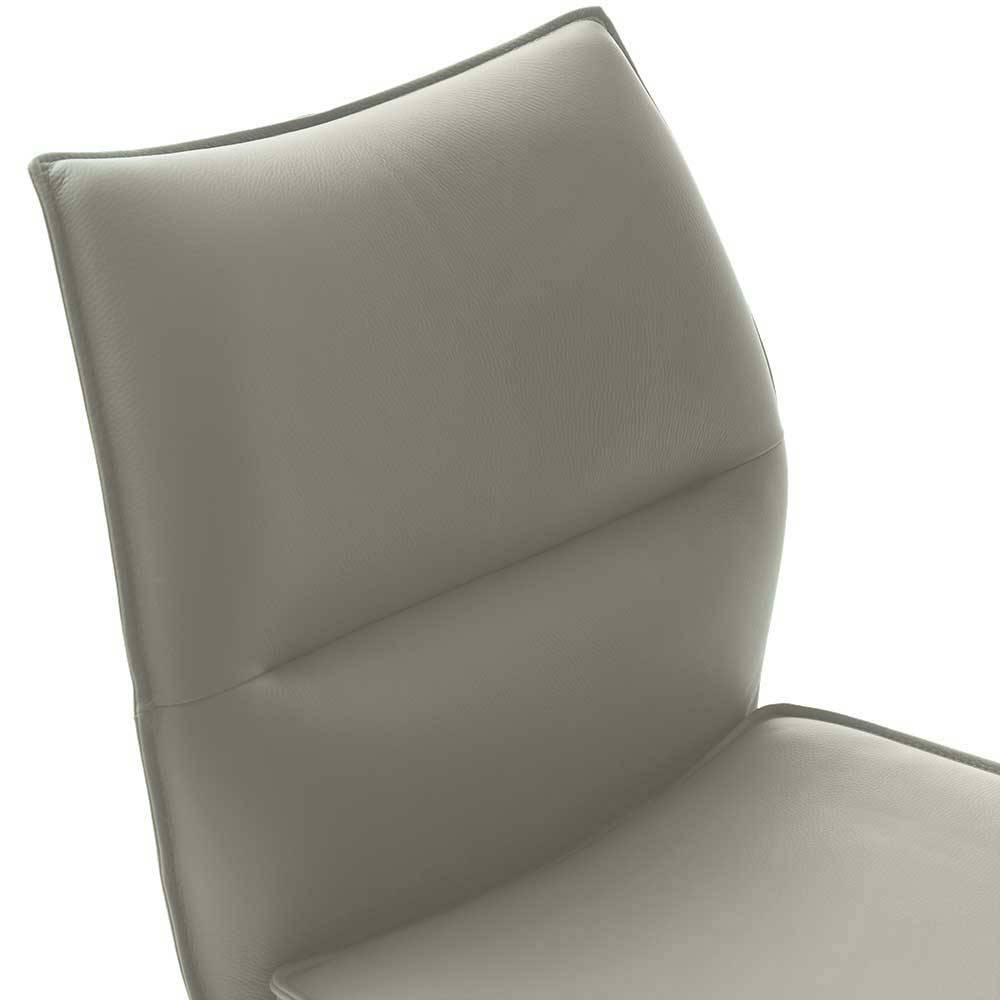 Esszimmer Drehstuhl aus Echtleder - Simeon (2er Set)