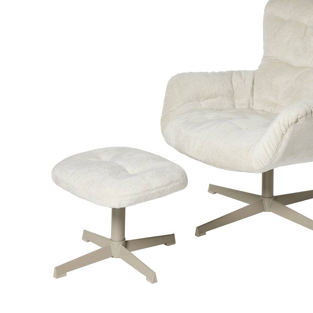 Drehsessel und Drehhocker Set - Padira (zweiteilig)