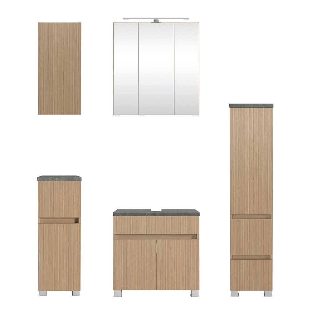 Kompletteinrichtung Badmöbel Set - Leitha (fünfteilig)