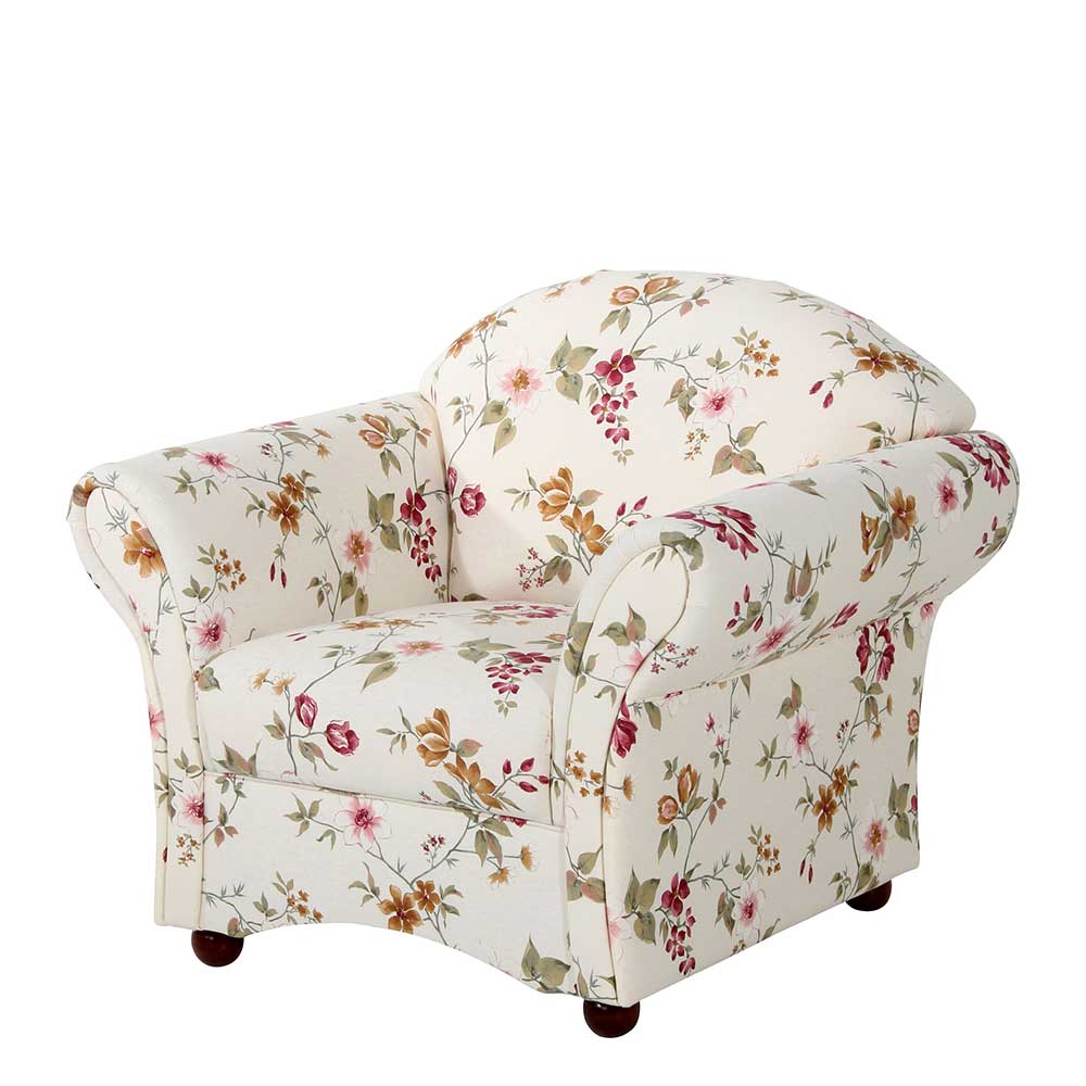 Country Style Sessel mit Blumen Muster - Cosima