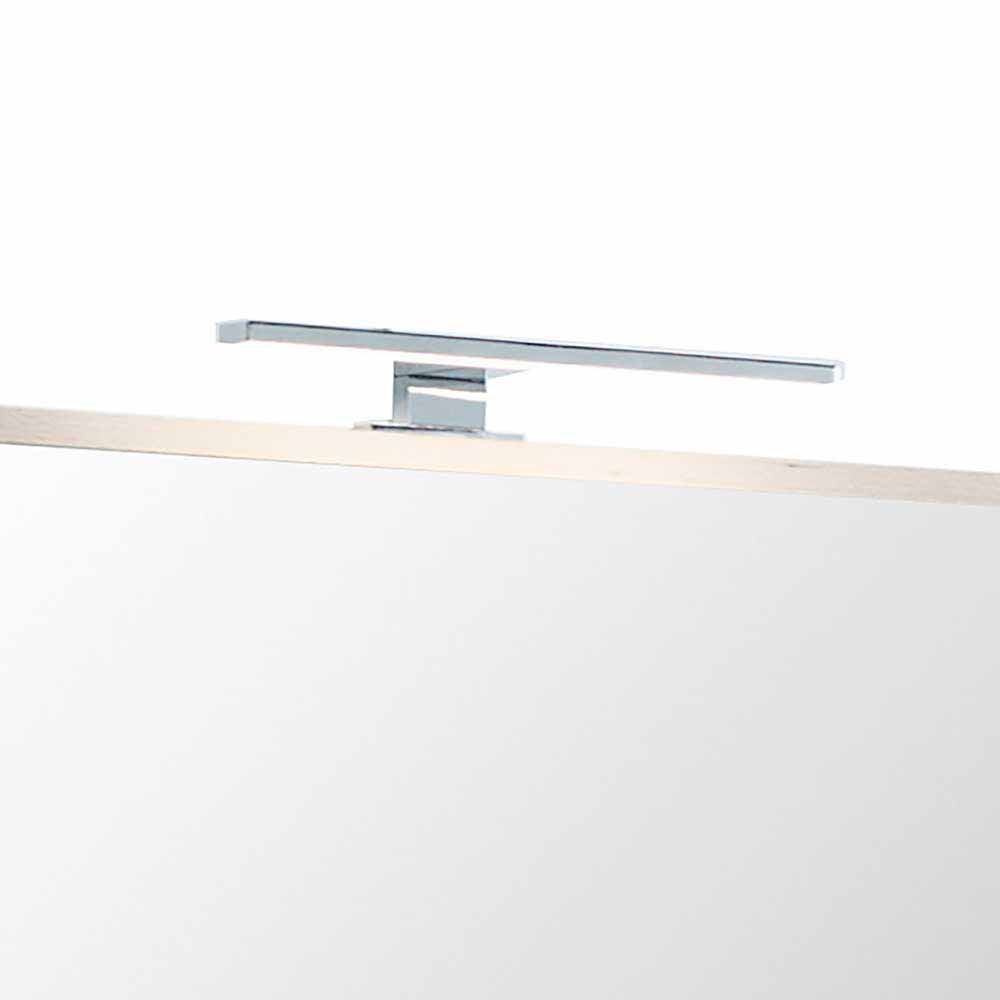 Bad Spiegel mit Buche Dekor Rahmen Blanca & optionalem LED Licht