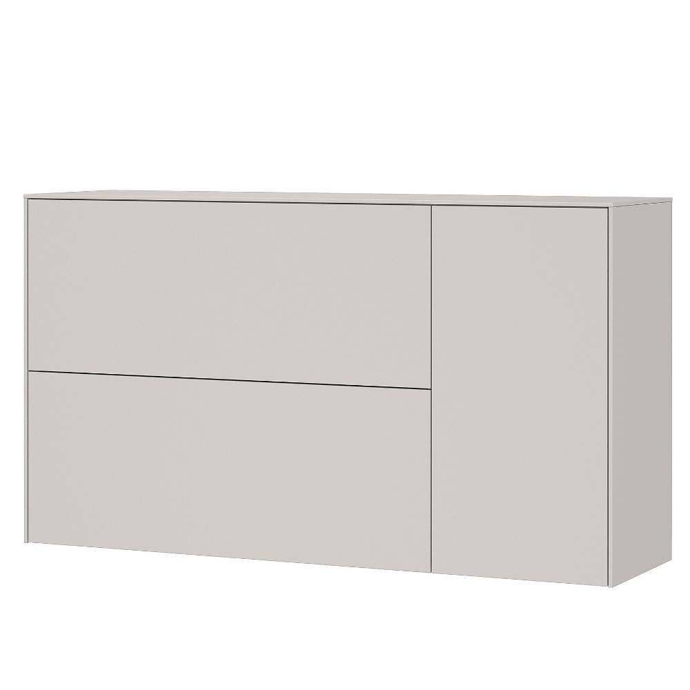 Garderobenpaneel und Schuhschrank Set - Larentina (zweiteilig)
