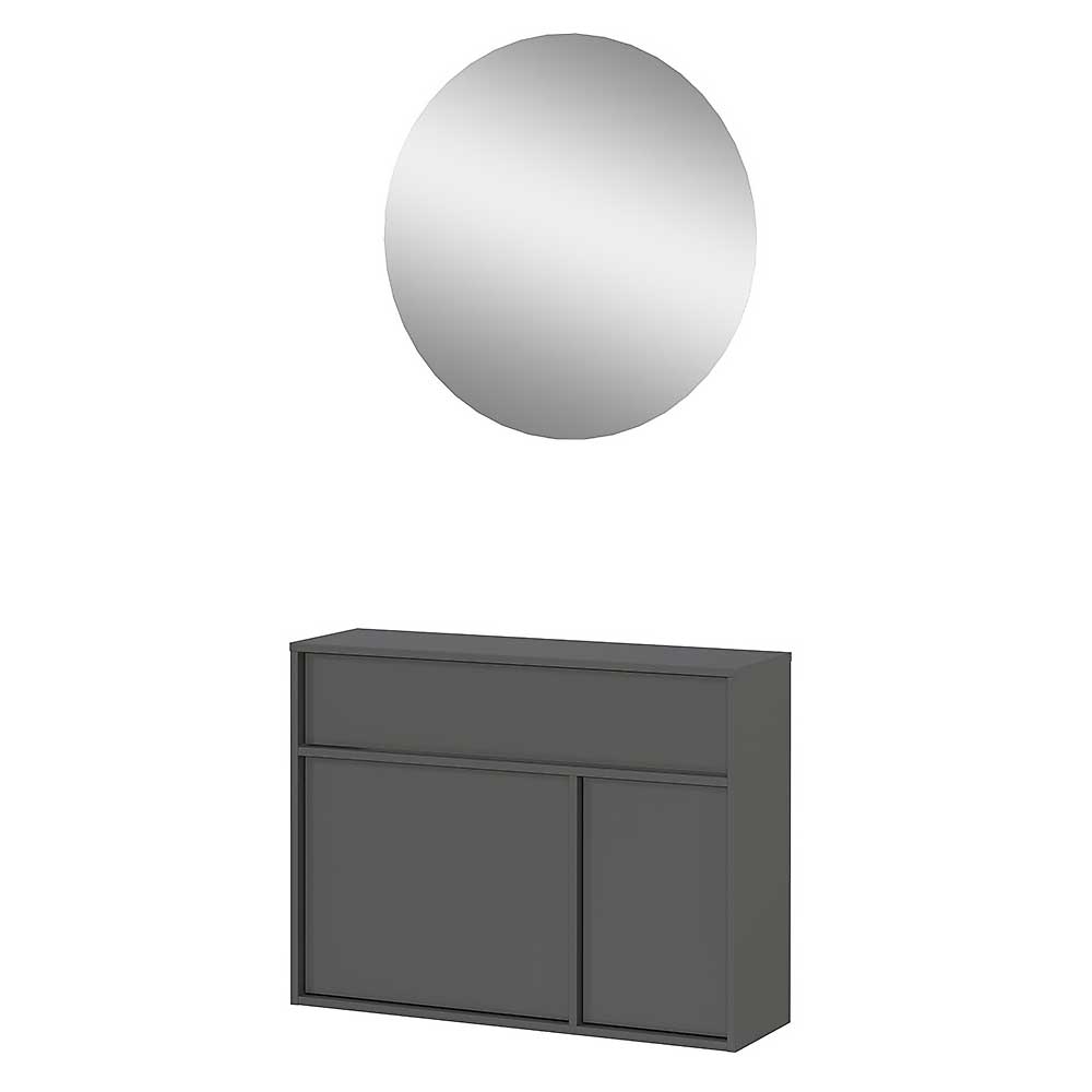 Design-Kommode mit Spiegel Set - Flemingo (zweiteilig)
