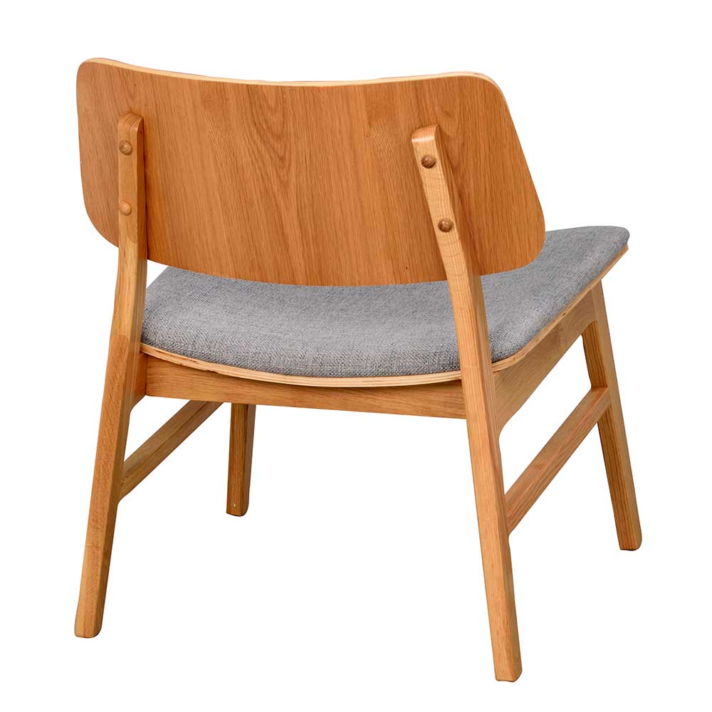 Lounge Stuhl aus Eiche mit Stoff - Jusup