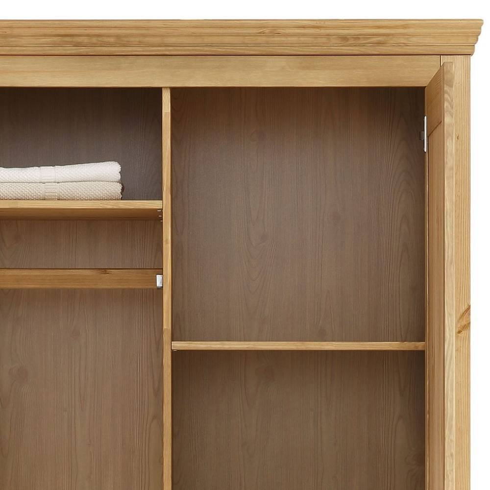 2-türiger Schlafzimmerschrank aus Kiefer - Lavronica