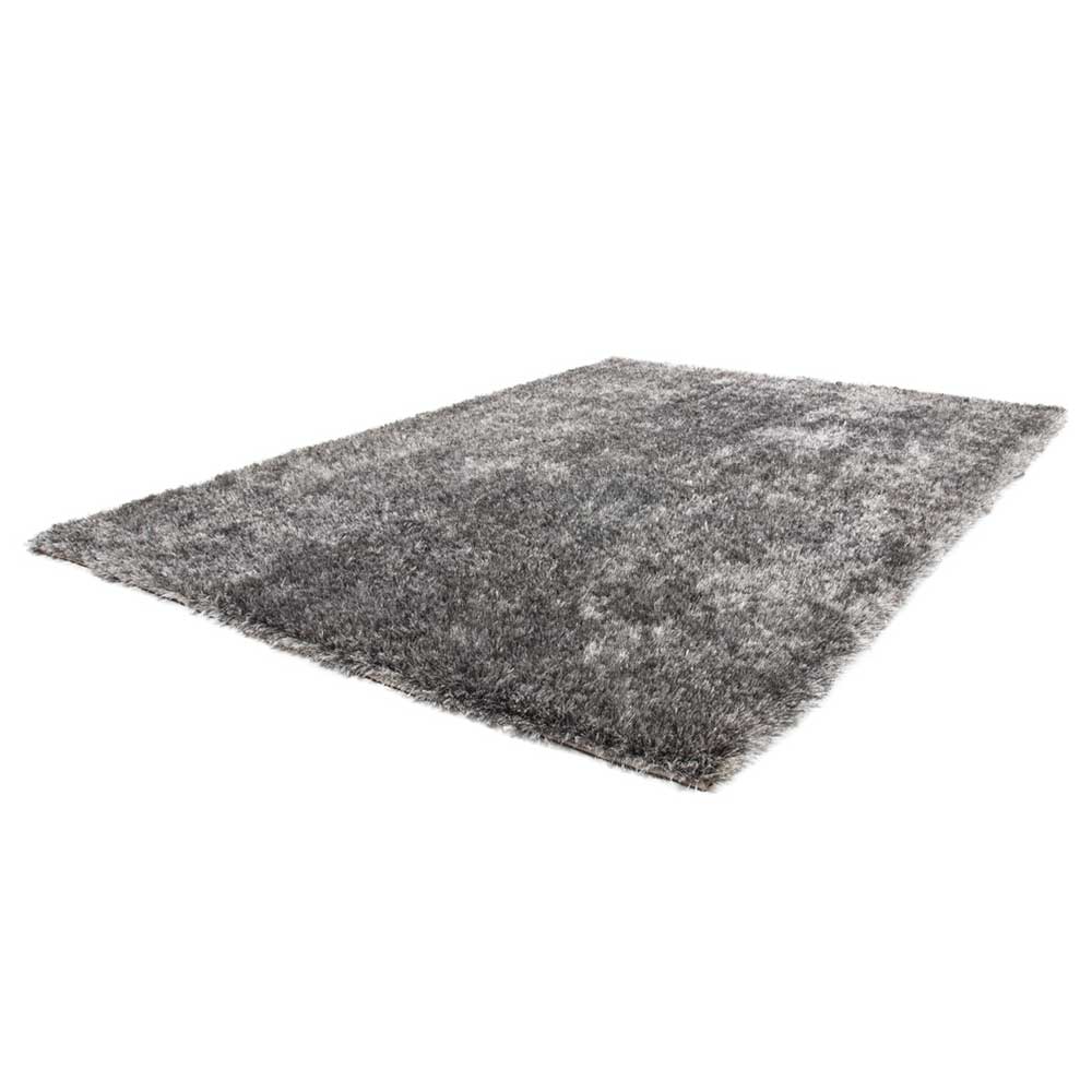 Teppich in Grau mit hohem Flor - Dagello
