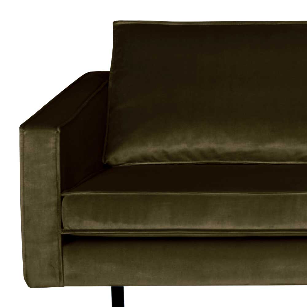 Kompaktes 2-Sitzer Sofa mit Samtbezug Lasirena in Dunkelgrün
