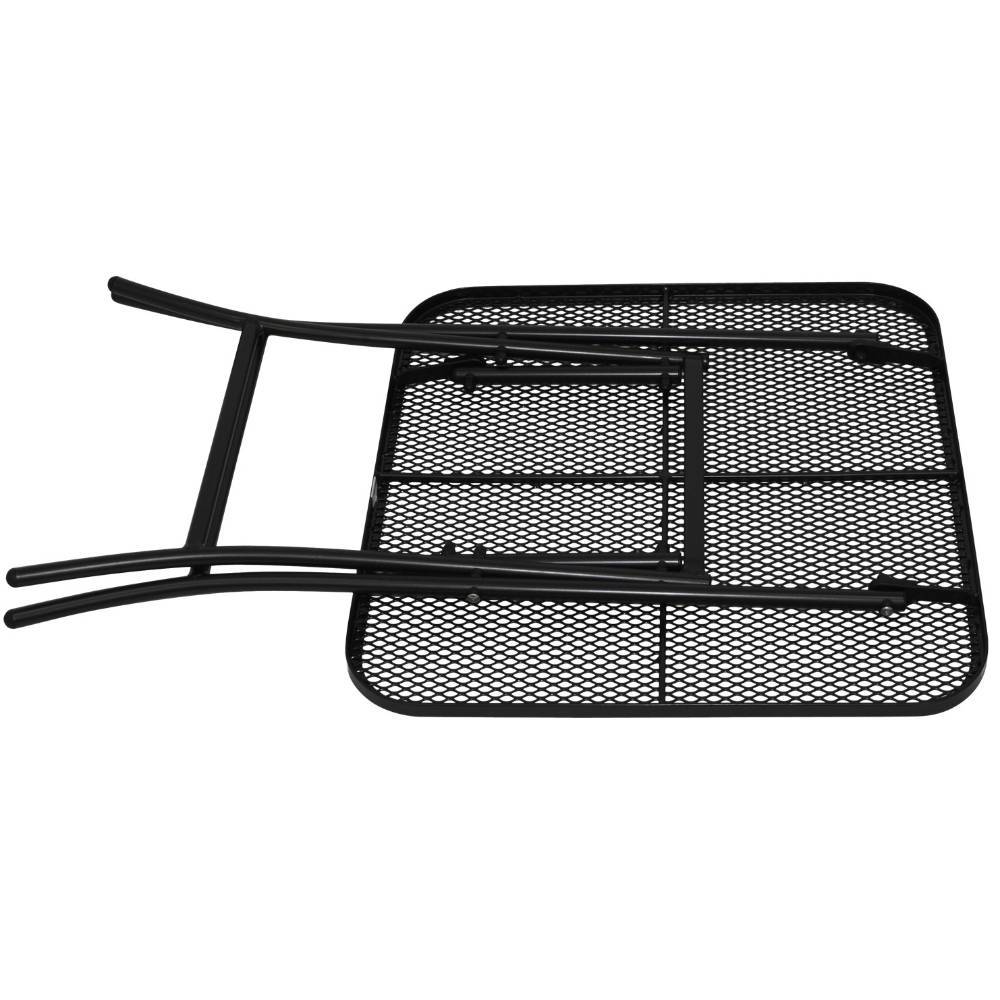 Streckmetall-Gartentisch in Schwarzgrau - Meridus