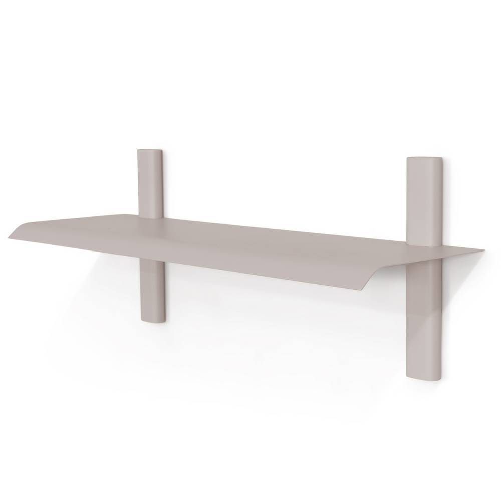 Elegantes Wandregal in Taupe als praktische Ablagefläche für Flur und Schlafzimmer – Contencia