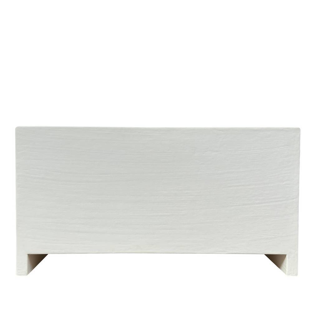 Skandi Sideboard in Naturweiß und Akazie - Usilvea