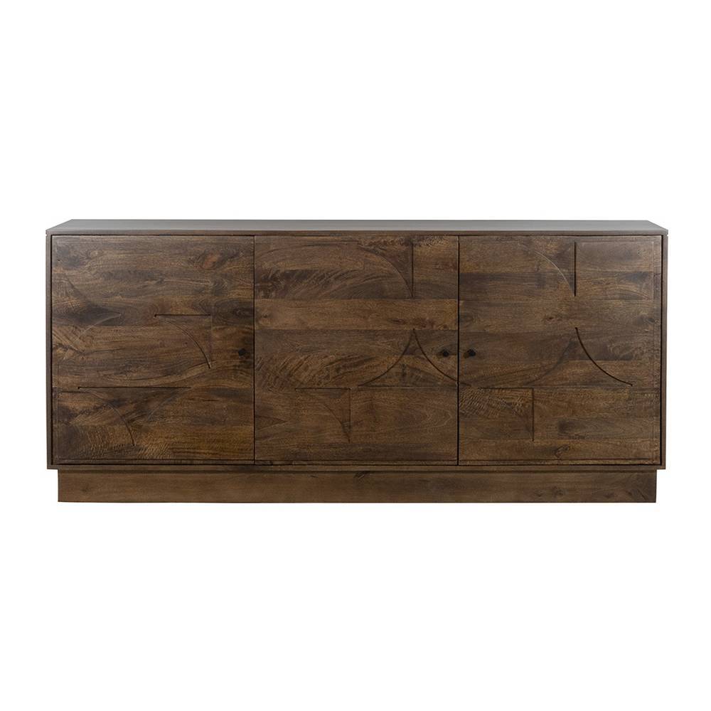Design-Sideboard in Walnussbraun lackiert - Albert