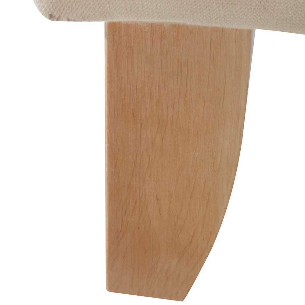 Landhaus Ohrensessel in Beige und Buche - Passe