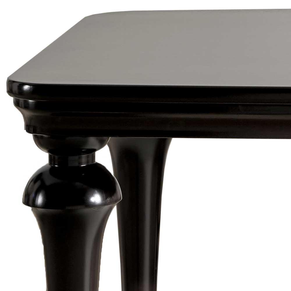 Eleganter Tisch in Dunkelbraun glänzend poliert - Celorma