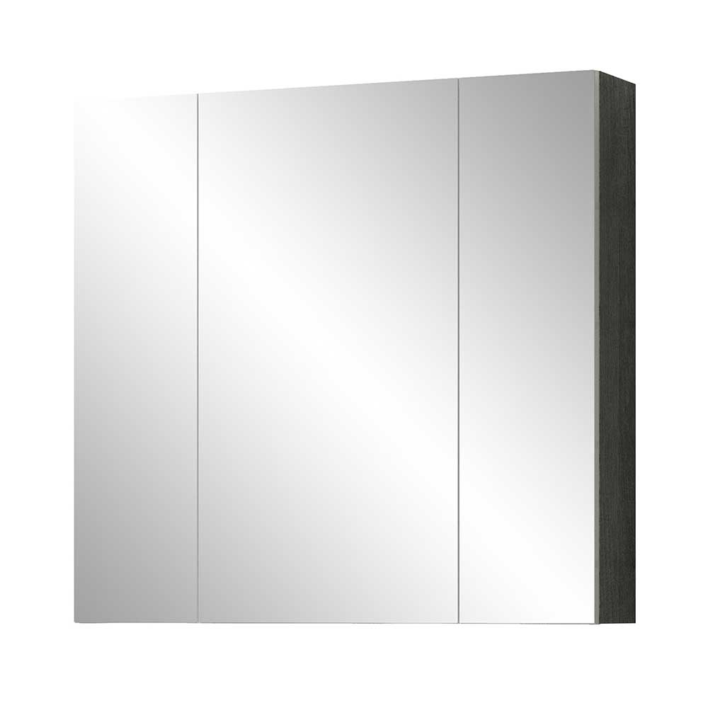 Badezimmer Spiegelschrank in Silbergrau - 3-türig - Vitoria