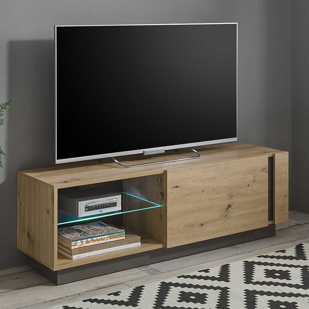 TV Board mit Klappe & Gerätefach - Lairian