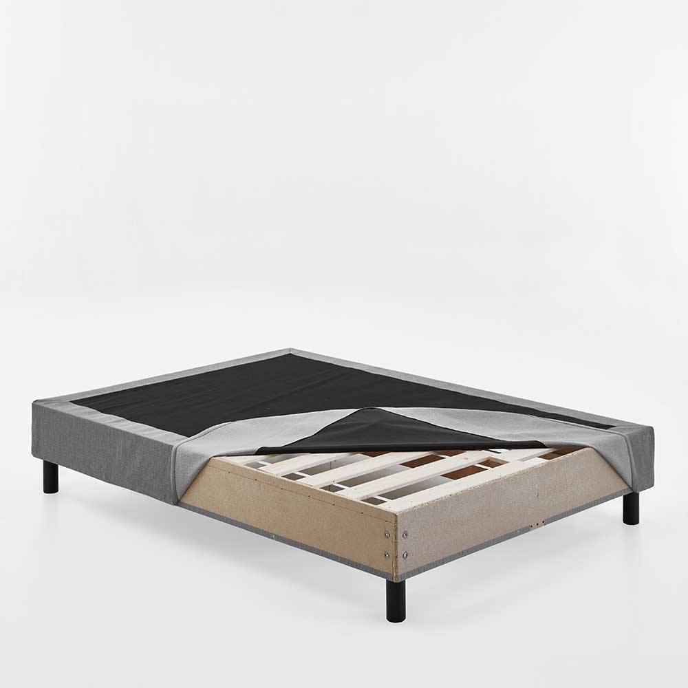 Bett für Dachschrägen in Grau & Schwarz - Esmeraldino