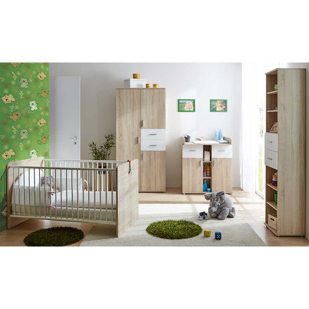 Set Komplett Babyzimmer zweifarbig - Culivas (vierteilig)