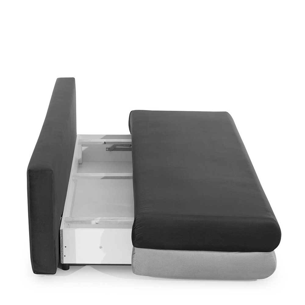 Federkern-Schlafsofa in Grün Samt - Harris
