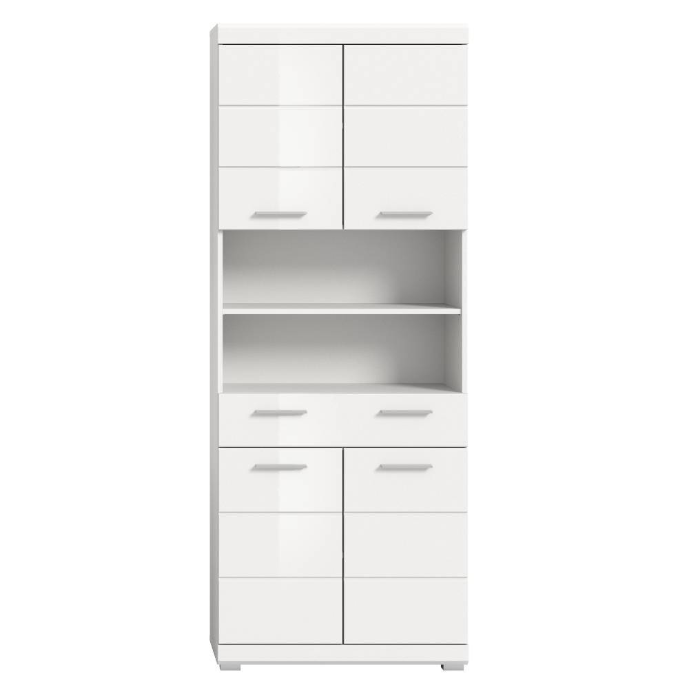 74 cm breiter Hochschrank in Weiß - Henriette