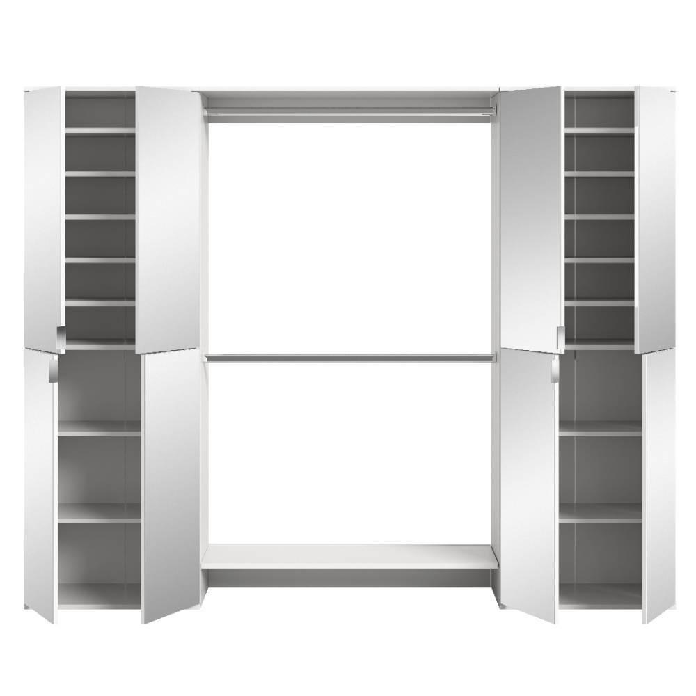 232 cm breite Garderobenkombi Möbelset - Ejulia (dreiteilig)