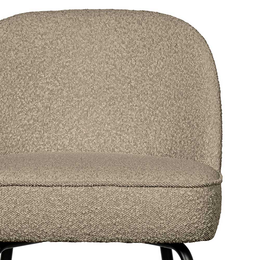 Boucle Barstuhl in Beige - Laderla