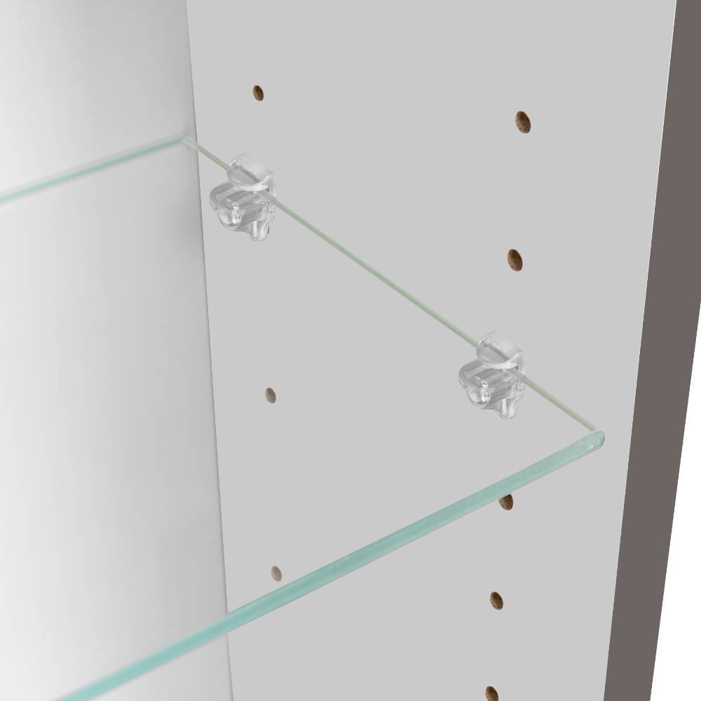 Badezimmerspiegelschrank in Mattgrau - Reill