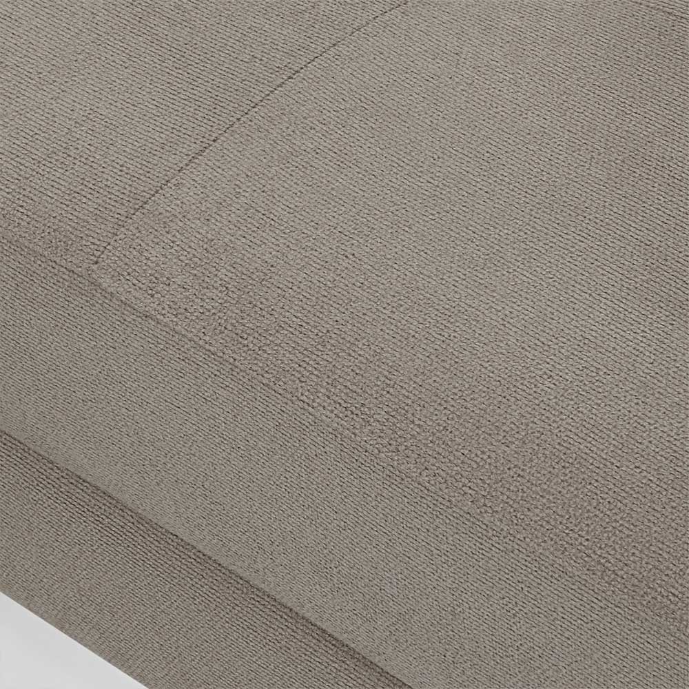 Fünfsitzer Eckcouch in Beige - Hisa