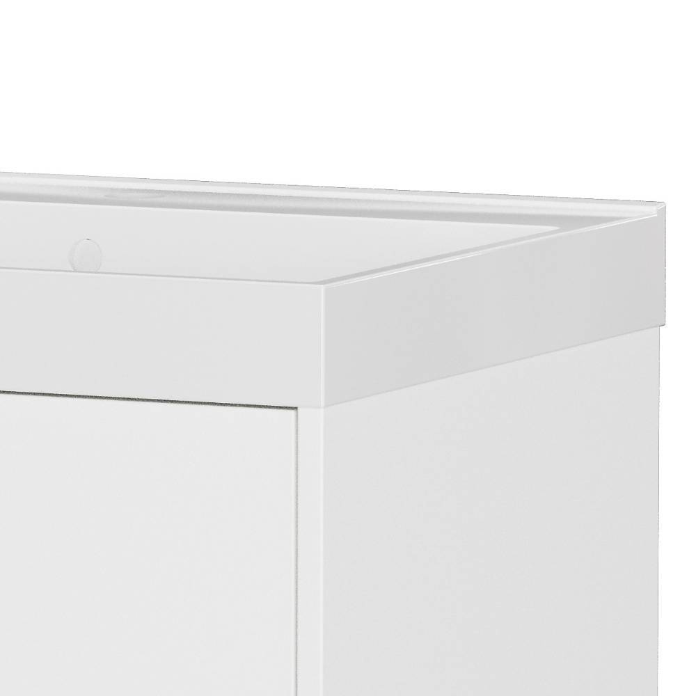 Weißer Waschtisch für die Wandmontage - Macarunas