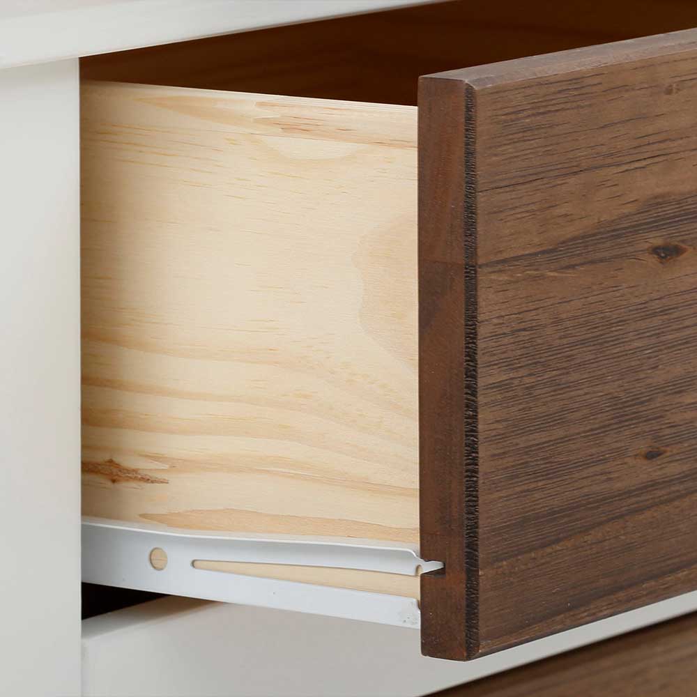 Modern Country Highboard in Weiß - Yakos