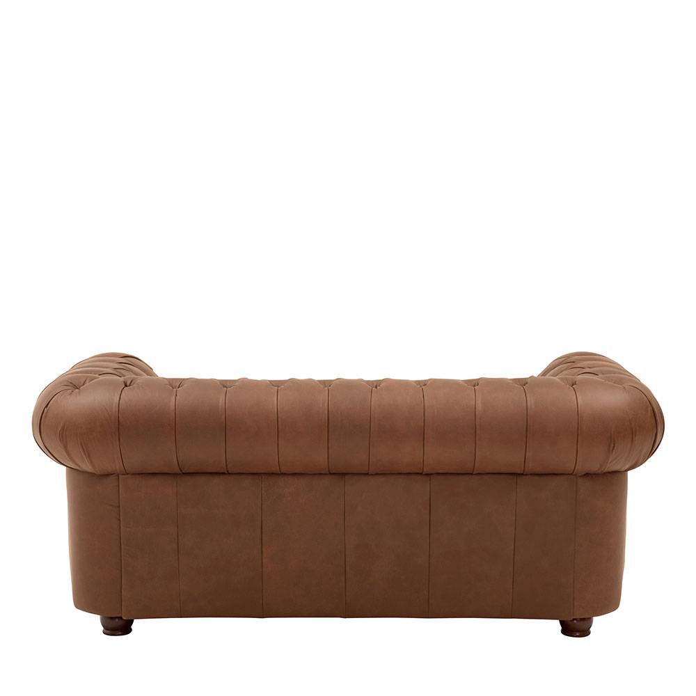 Leder Zweisitzer-Sofa im Chesterfield Design - Gonron