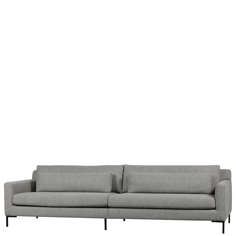 Wohnzimmer Couch in hellem Grau Boucle - Pologian