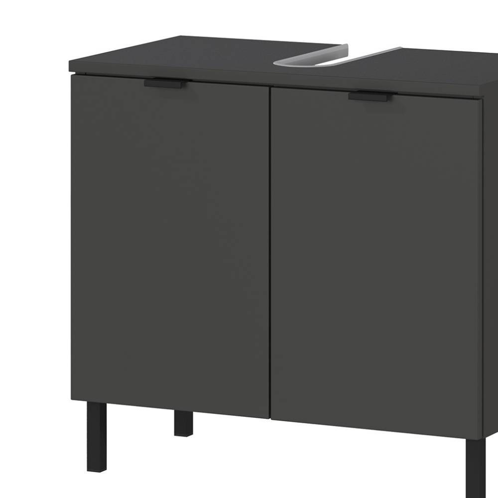 Bad Waschplatz und Hochschrank Set - Merana (dreiteilig)
