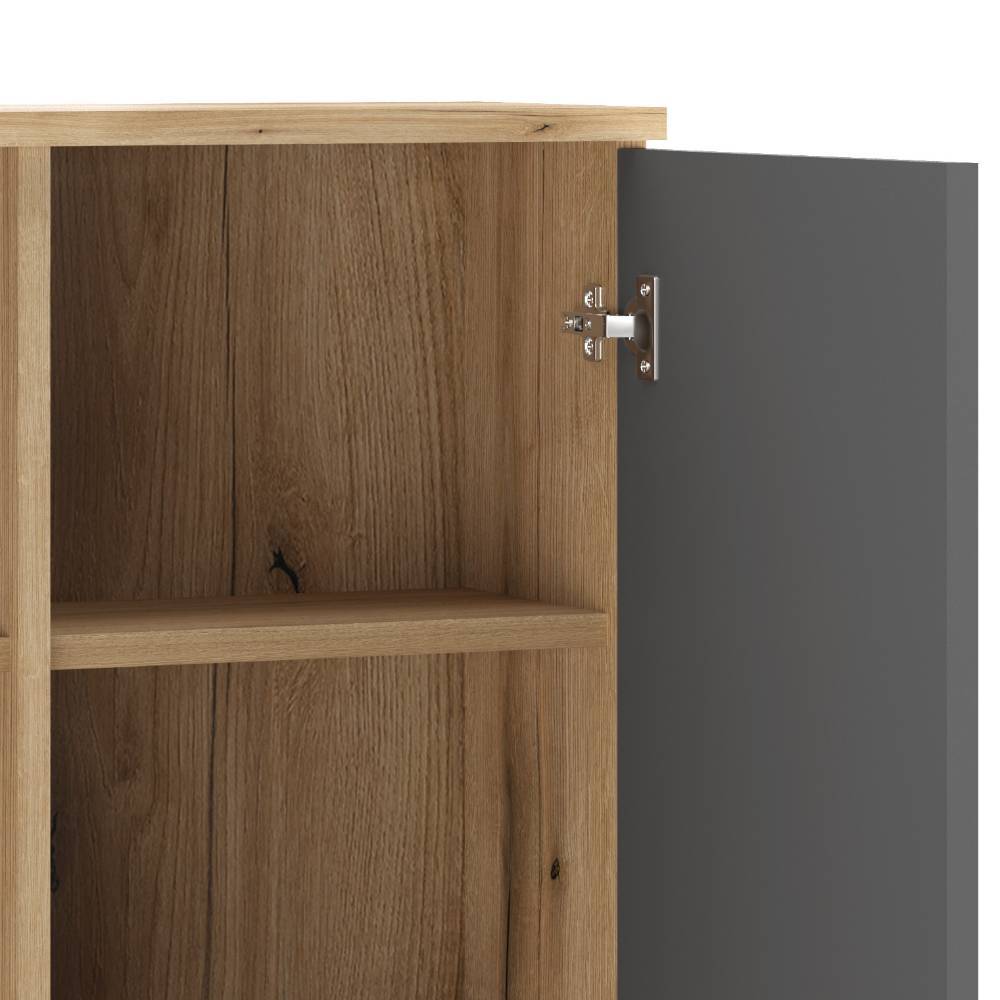 Badezimmer Hängeschrank in Grau - Niniana