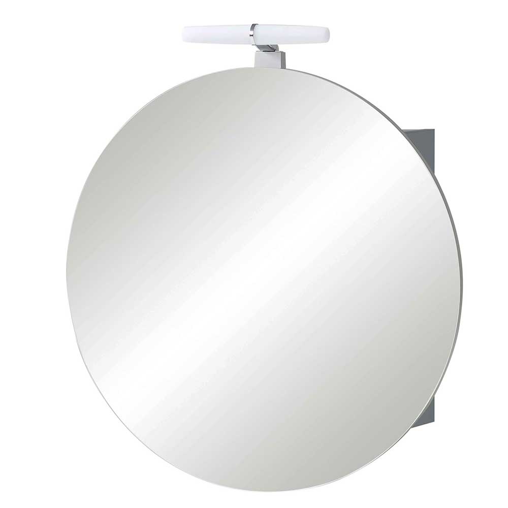 Badezimmer Spiegelschrank in Rund mit LED - Matrera