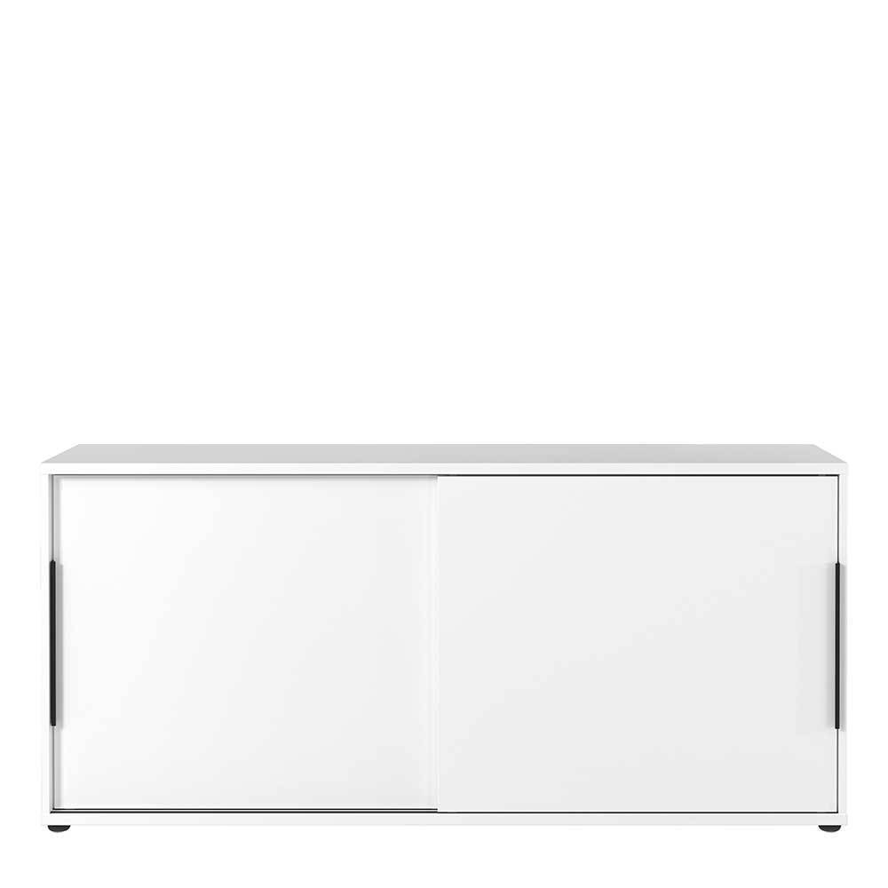 Office Tische & Schrank in Weiß - Sparkle (dreiteilig)