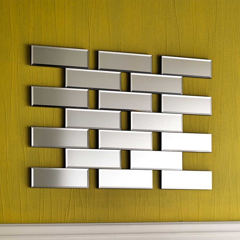 100x70x2 Spiegel in Ziegel Wand Design - Lennart