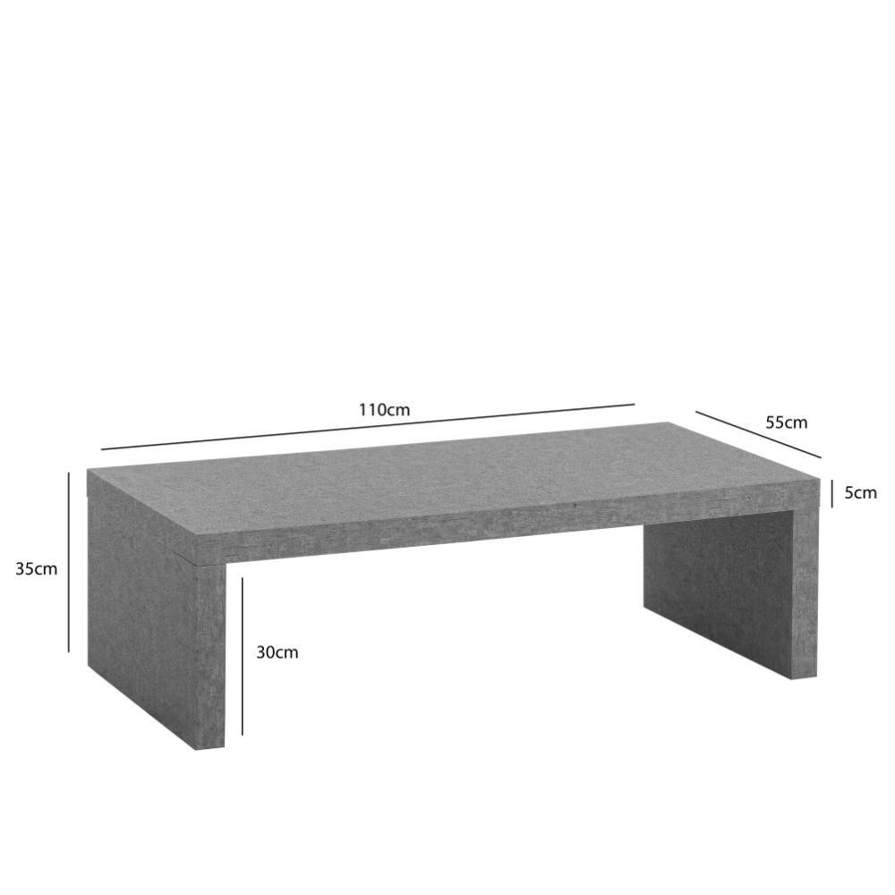Betonoptik Couchtisch in modernem Design - Duliva