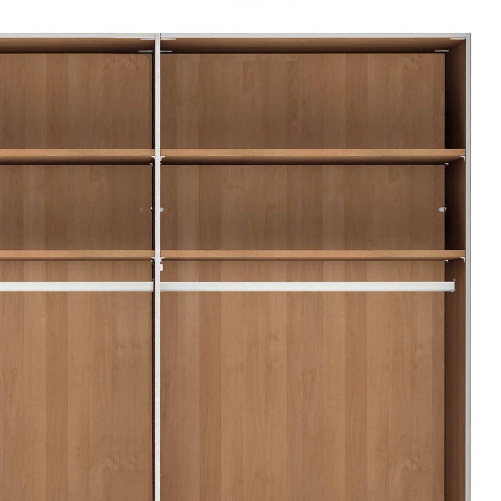 8-türiger Schrank in Eiche Bianco - Yanicas