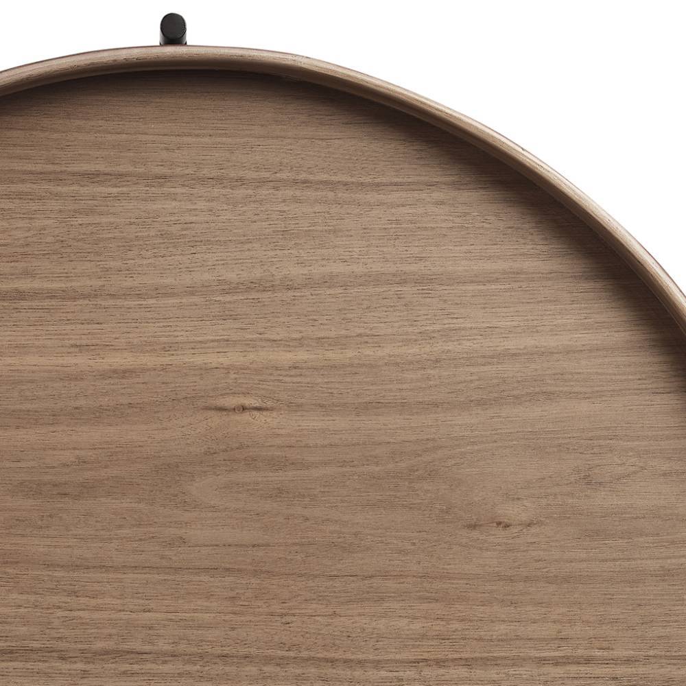 Runder Couchtisch mit Walnuss Furnier - Ezema